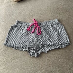 Striped Gray PJ Shorts